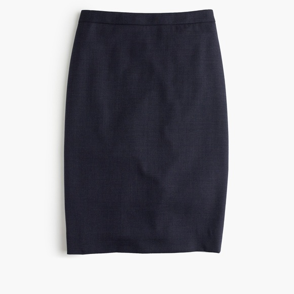Black super 120s jcrew skirt size 6 - Picture 1 of 4